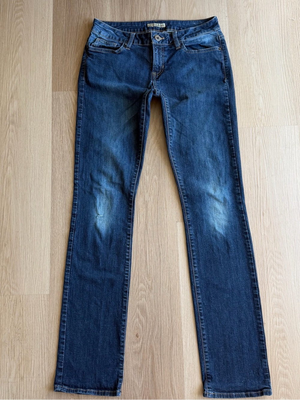 Guess Women's Dark Blue Straight Leg Jeans Vintage Size 29